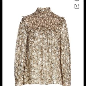 Kate Spade floral blouse size small